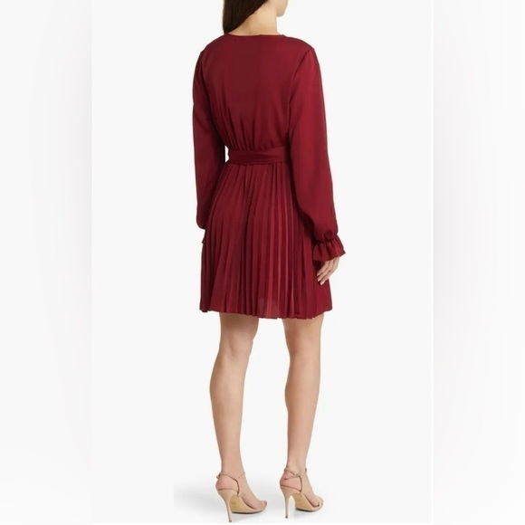 Nikki Lund Sienna Long Sleeve Faux Wrap Dress - Picture 8 of 13